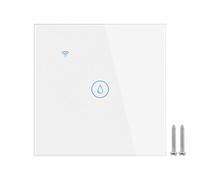 Tiardey WiFi Smart Heater Timer Switch Wall Touch Boiler Switch Compatible with Alexa,Home, Smart Life APP (White, 40A 8000W)