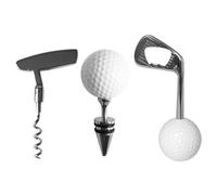 Tiardey Wine Opener Set Golf-Shaped Corkscrew Bottle Opener for Red Wine & Beer Stylish Kitchen Bar Tool Set Perfect Wine Opener Accessories for Enthusiasts