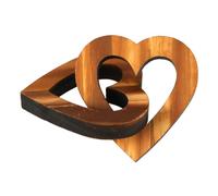 Tiardey Wooden Gifts Heart-Shaped Ornaments Valentine's Day Romantic Heart-Shaped Gifts Suitable for Weddings, Anniversaries