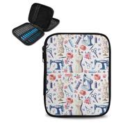 Tiasarato Sewing Equipment Pattern Crochet Kit Crochet Carrying Bag Knitting Case for Crochet Accessories and Supplies,Bag Only