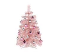 TIAVNTD Pink Christmas Tree Decorations,23.62inch Xmas Tree With Led Lights Tabletop Artificial Miniature Christmas Tree Xmas Decoration Ornaments