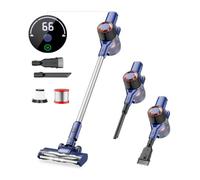 Tiazhan Cordless Vacuum Cleaner, 20KPa Stick Vacuum Cleaner with 50-Minute Runtime, Lightweight Self-Standing Rechargeable Vacuum for Home Hard Floor Carpet Pet Hair