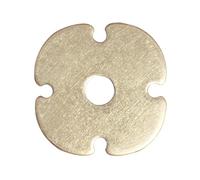 Tiazza 10Pcs Brass Backplate Washers Classical Furniture Decoration Gasket Brass Hardware Accessories (Brass, Circle-29mm)