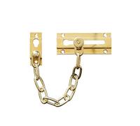 Tiazza Pure Brass Door Chain Windows Anti-Theft Clasp Safety Chain Suitable for Any Door Type Or Size Due to The Unique Narrow Design