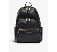 Tiba + Marl Black Elwood Twin Recycled-polyurethane Backpack 1size