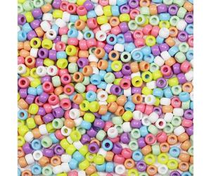Tibaoffy Crafts Candy Colors Beads 6x9mm,Pony Beads Total About 1000pcs