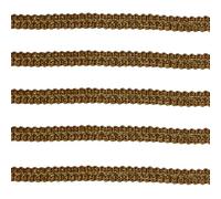 Tibaoffy Long 12 Yard Wide 12mm/0.47nch Centipede Ribbon Trim Lace Gimp Braid Decorated Lace for DIY Craft Sewing Fabric, Crafts and Sewing（Gold）