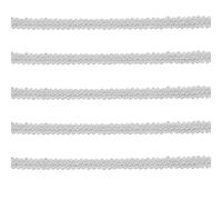 Tibaoffy Long 22 Yard Wide 8mm/0.31nch Centipede Ribbon Trim Lace Gimp Braid Decorated Lace for DIY Craft Sewing Fabric, Crafts and Sewing（White）