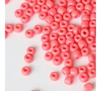 Tibaoffy Size 6/0 Crafts Glass Seed Beads 4mm Watermelon Red Beads for Jewelry Making (Total About 100g About 1200pcs)