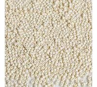 Tibaoffy Size 8/0 Crafts Glass Seed Beads 3mm Beige Beads for Jewelry Making (Total About 100gm About 3600pcs)