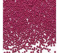 Tibaoffy Size 8/0 Crafts Glass Seed Beads 3mm Fuchsia Beads for Jewelry Making (Total About 100gm About 3600pcs)