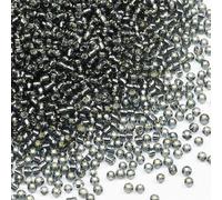 Tibaoffy Transparent Grey with Silver Lined Beads Size 8/0 Crafts Glass Seed Beads 3mm for Jewelry Making (Total About 100g About 3600pcs)