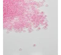 Tibaoffy Transparent Pink Lined Beads Size 8/0 Crafts Glass Seed Beads 3mm for Jewelry Making (Total About 100g About 3600pcs)