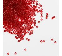 Tibaoffy Transparent Red Beads Size 8/0 Crafts Glass Seed Beads 3mm for Jewelry Making (Total About 100g About 3600pcs)