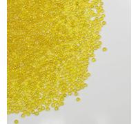 Tibaoffy Transparent Yellow Colorful Beads Size 8/0 Crafts Glass Seed Beads 3mm for Jewelry Making (Total About 100g About 3600pcs)