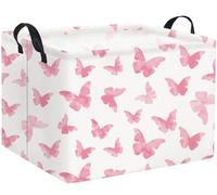 TIBAOLOVER Rectangular Butterfly Basket Kids Baby Storage Basket Cute Toy Storage Bin Organizer Shelf Boom Room Decor(Butterfly)