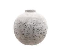 Tiber Large Stone Ceramic Vase, Elegant Crackled Texture Decor