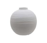 Tiber Matt White Ceramic Vase, Modern Scandinavian Decor