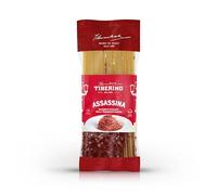 Tiberino 1888 Spaghetti all’Assassina - Authentic Apulian Spicy Pasta - Italian Gourmet Recipe with Tomato & Chilli - One-Pot Meal - 200 g