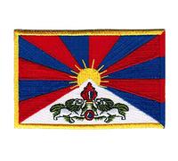 Tibet Flag Embroidered Patch Buddhist Tibetan Iron-On National Emblem