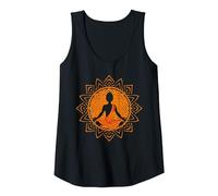 Tibet Monk Meditating Buddha Buddhism Tank Top, Women, Black, X-Large