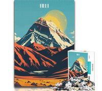 Tibet Mountain Landscape 1000 Piece Jigsaw Puzzles for Teenagers Gifts,Help The Brain Exercise Addictive Toys to Cultivate Patience Great Gift 38x26cm