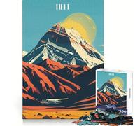 Tibet Mountain Landscape Jigsaw Puzzles 1000 Pieces for Adults Reason Skill Toy Calm Relax Exact Cut Heartfelt Gift (38x26cm)