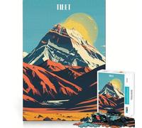 Tibet Mountain Landscape Jigsaw Puzzles 1000 Pieces for Adults Reason Skill Toy Calm Relax Exact Cut Heartfelt Gift (38x26cm)