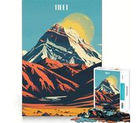 Tibet Mountain Landscape Jigsaw Puzzles for Adults1000 Pieces Boost Memory Soothing Fun Premium Cut Thoughtful Gift (38x52cm)