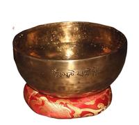 Tibet Singing Bowl Set gong,Nepal Handmade Professional OM Sound, Yoga Bowl Meditation Bowl, Home Decoration(13cm)