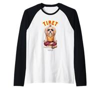 Tibet Terrier Yoga Teacher Lhasa Apso Meditation Resilience Raglan Baseball Tee