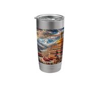 Tibet Tibetan Temple Buddhism Stainless Steel Insulated Tumbler