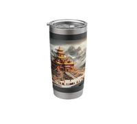Tibet Tibetan Temple Buddhism Stainless Steel Insulated Tumbler