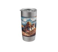 Tibet Tibetan Temple Buddhism Stainless Steel Insulated Tumbler