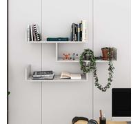 Tibet' Wall-Mounted Bookcase Display Unit 120cm Wide Decortie Gold 1 Pack