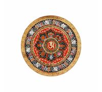 Tibetan 8 Auspicious Symbols Mandala Iron on Screen Print Transfers for Fabrics