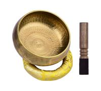 Tibetan Bowl Set,Nepal Handcrafted Bronze Sound Bowl For Meditation - Home Decor Decorative Bell Spiritual For Sleeping Adults Instructors Yoga Therapists Harmony Chakr