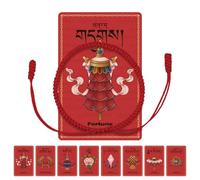 Tibetan Bracelet Talisman, Authentic Tibetan Monk Handmade Dorje Knot Bracelets, Red Thread Bracelet Protection, Good Luck Rope, Ideal Gift for Blessing for Family&Friends (Fortune, Guard Everything)