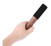 Tibetan Buddhism Singing Bowl Wood Mallet for Gongs, Premium Leather Wrapped Handmade Striker