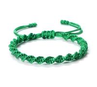 Tibetan Buddhist Bracelets for Women Men Adjustable Woven Twisted String Rope Kabbalah Bracelet Couple Wristbands Prayer Lucky Protection Jewelry, 11inches, Cotton, cotton