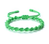 Tibetan Buddhist Bracelets for Women Men Adjustable Woven Twisted String Rope Kabbalah Bracelet Couple Wristbands Prayer Lucky Protection Jewelry, 11inches, Cotton, cotton
