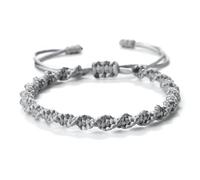 Tibetan Buddhist Bracelets for Women Men Adjustable Woven Twisted String Rope Kabbalah Bracelet Couple Wristbands Prayer Lucky Protection Jewelry, 11inches, Cotton, cotton