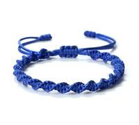 Tibetan Buddhist Bracelets for Women Men Adjustable Woven Twisted String Rope Kabbalah Bracelet Couple Wristbands Prayer Lucky Protection Jewelry, 11inches, Cotton, cotton
