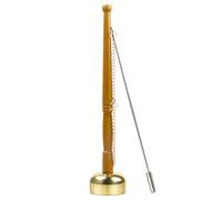 Tibetan Buddhist Chime, Retro Wooden Handle Brass Hand Bells Buddhist Meditation Bell for Healing, Mindfulness, Yoga, Temple Rituals & Spiritual Practices