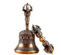 Tibetan Buddhist Meditation Bell and Dorje Set, A Tibetan Meditation Bell For Sound Healing And Yoga That Can Be Rung To Make Soothing Sounds