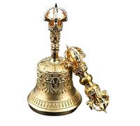 Tibetan Buddhist Meditation Bell and Dorje Set, Help The Mind Enter A Calm, Meditative Space With This Bell, 100% Handmade