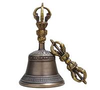 Tibetan Buddhist Meditation Bell And Dorje Set, You Can Shake The Hand Bell To Make Soothing Sounds Or Use The Dorje To Strike The Bell In The Traditional Tibetan Way
