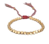 Tibetan Copper Beads Bracelet - GOODCHANCEK Handmade Buddhist Bracelet Adjustable Lucky Rope Bracelet for Women and Men