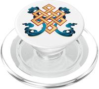 Tibetan Endless Knot Eternal Knot Chinese Symbolism Knot PopSockets PopGrip for MagSafe