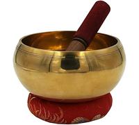 Tibetan Extra Large Singing Bowl Heavy Ring Gong Prayer Bowl With Mallet & Cushion- 6 Inch Diameter